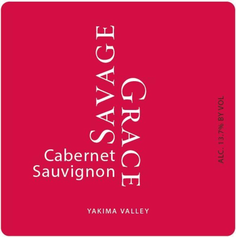 Savage Grace Wines Red Willow Vineyard Cabernet Sauvignon 2013 Front Label