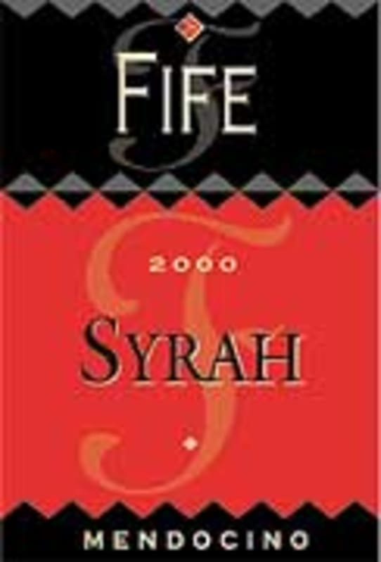 Fife Syrah 2000 Front Label