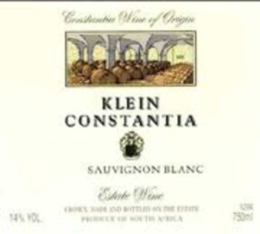 Klein Constantia Sauvignon Blanc 2000 Front Label