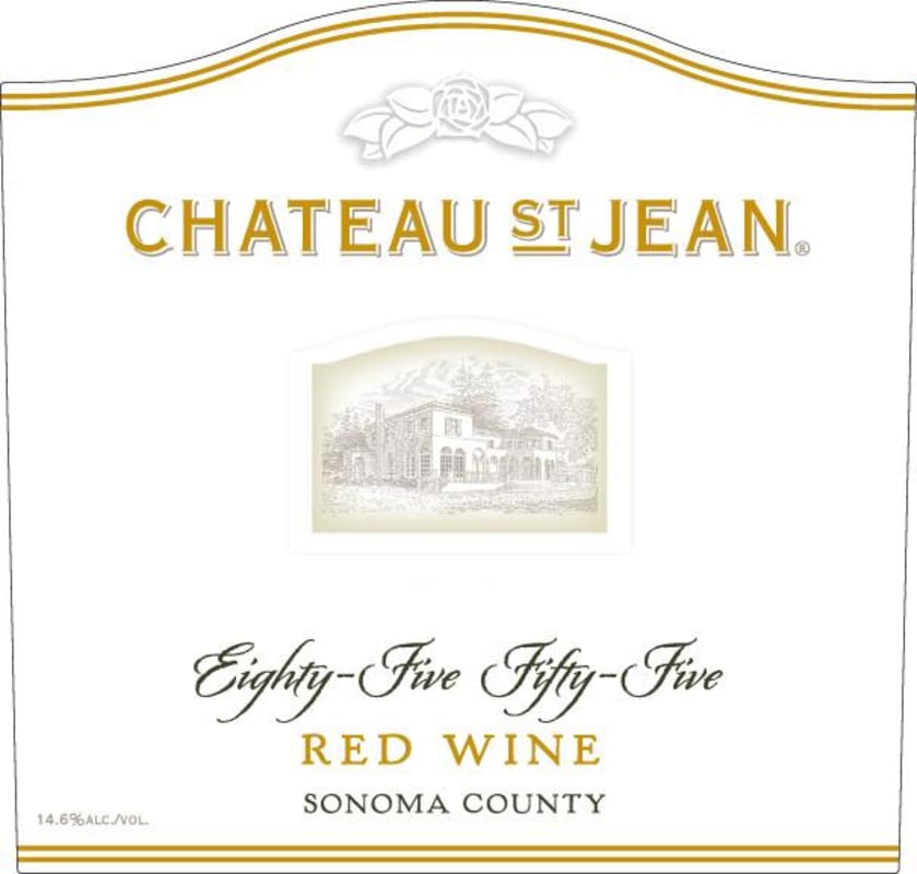 Chateau St. Jean Cuvee 8555 Red Wine 2012 Front Label