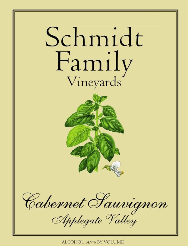 Schmidt Family Vineyards Cabernet Sauvignon 2011 Front Label
