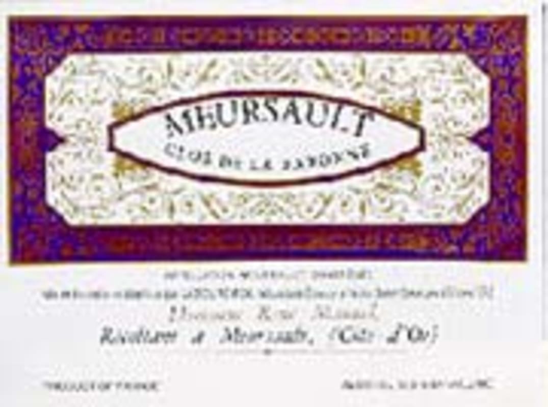 Laboure Roi Meursault Blanc (half-bottle) 1998 Front Label