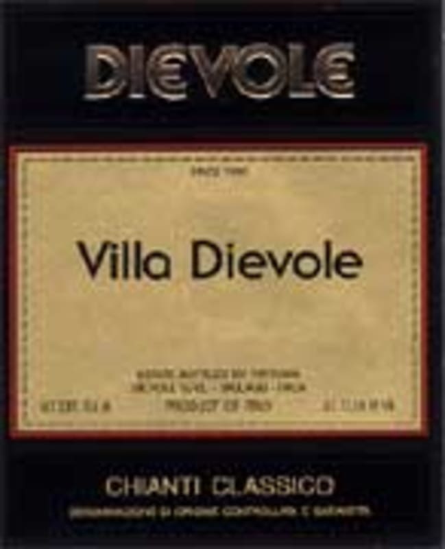 Dievole Chianti Classico 2000 Front Label