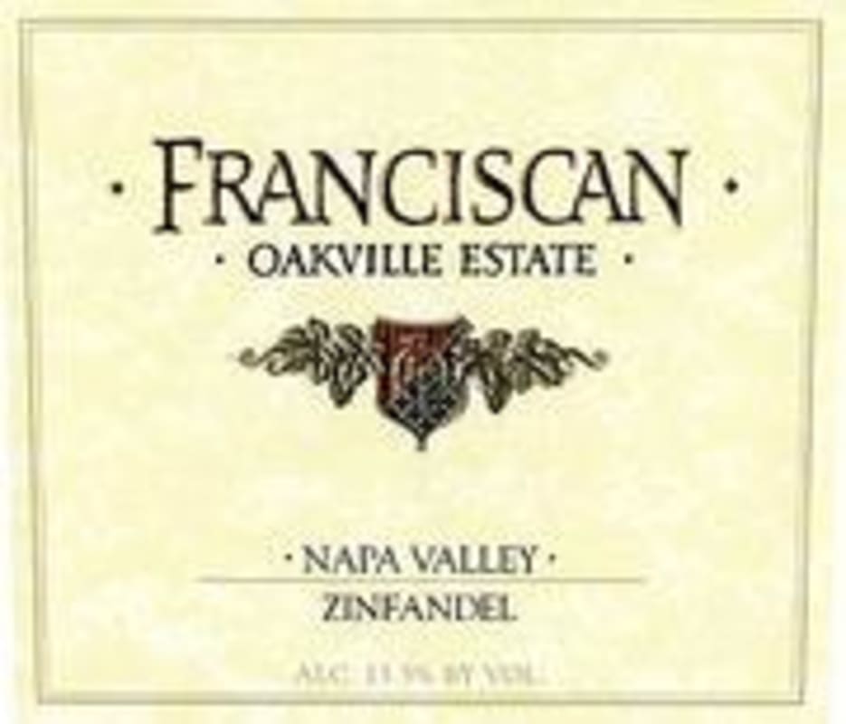 Franciscan Estate Zinfandel 2000 Front Label