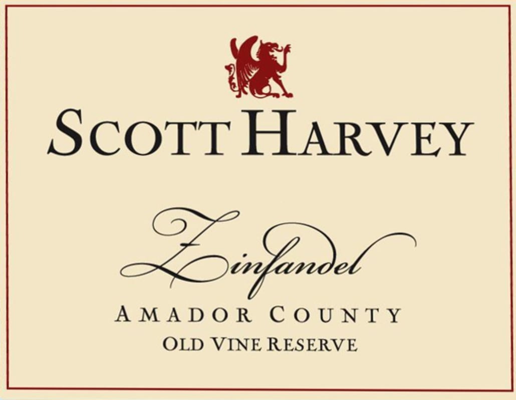 Scott Harvey Old Vine Reserve Zinfandel 2010 Front Label
