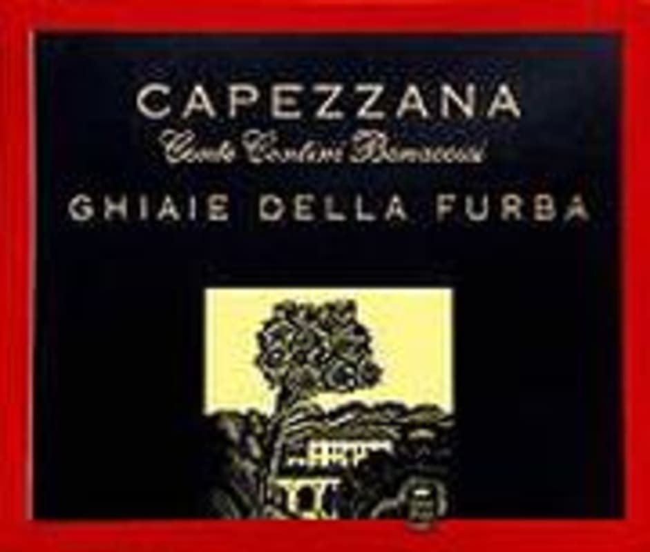 Capezzana Ghiaie della Furba 1999 Front Label