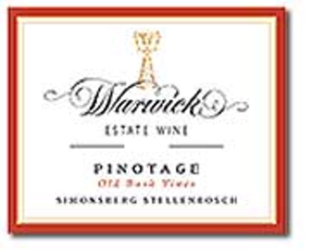 Warwick Old Bush Vines Pinotage 1997 Front Label