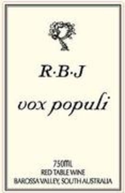 RBJ Vox Populi Grenache 2000 Front Label