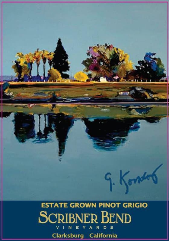 Scribner Bend Vineyards Pinot Grigio 2015 Front Label