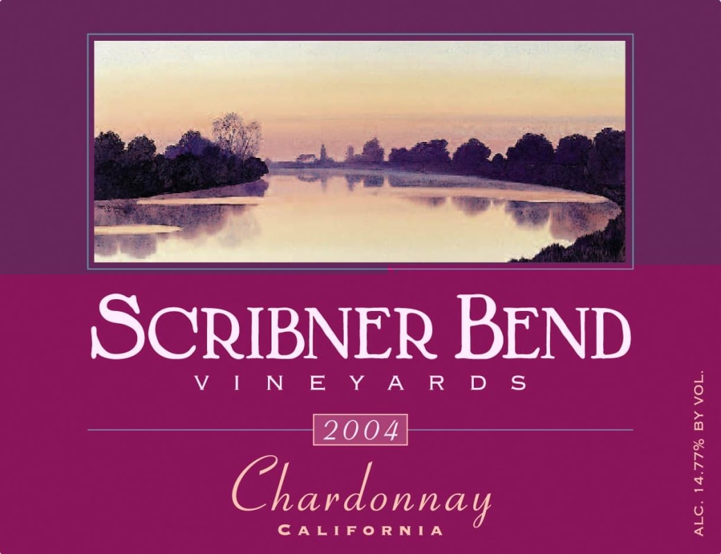 Scribner Bend Vineyards Chardonnay 2004 Front Label