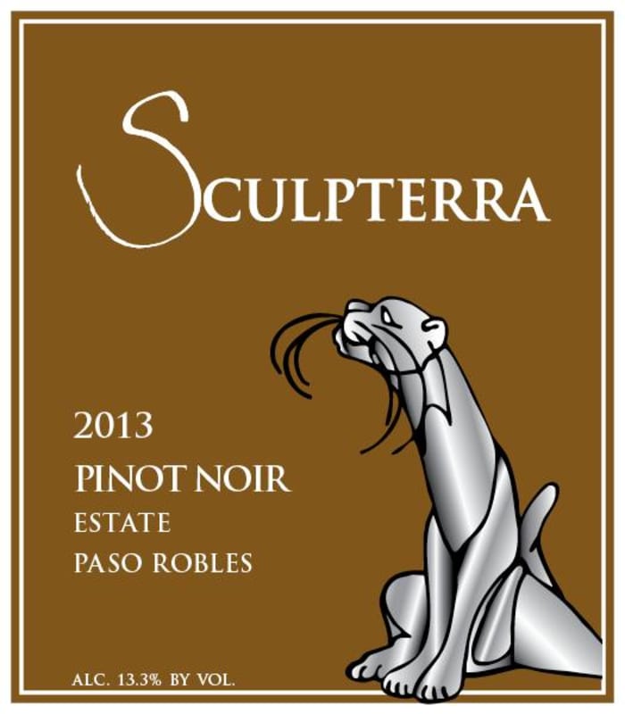Sculpterra Winery Pinot Noir 2013 Front Label