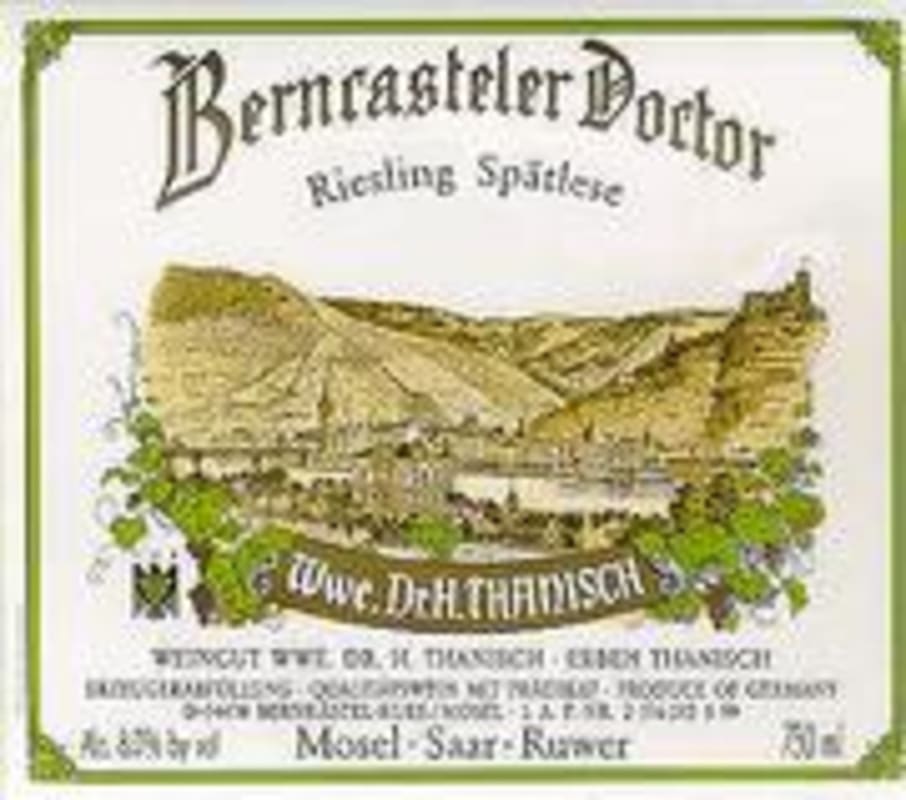 Dr. H. Thanisch (Erben Müller-Burggraef) Bernkasteler Doctor Riesling Spatlese 2001 Front Label
