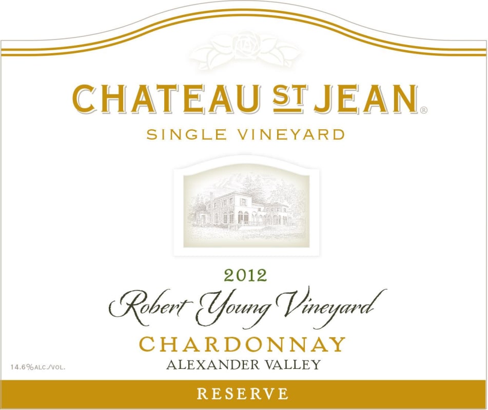 Chateau St. Jean Robert Young Vineyard Reserve Chardonnay 2012 Front Label