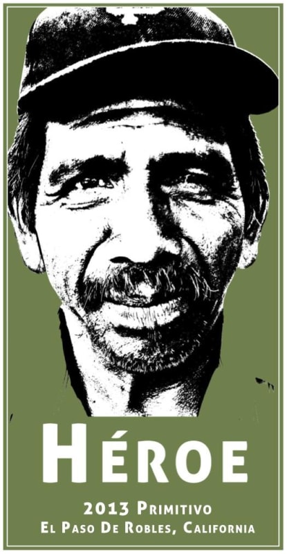 Sculpterra Winery Heroe Primitivo 2013 Front Label