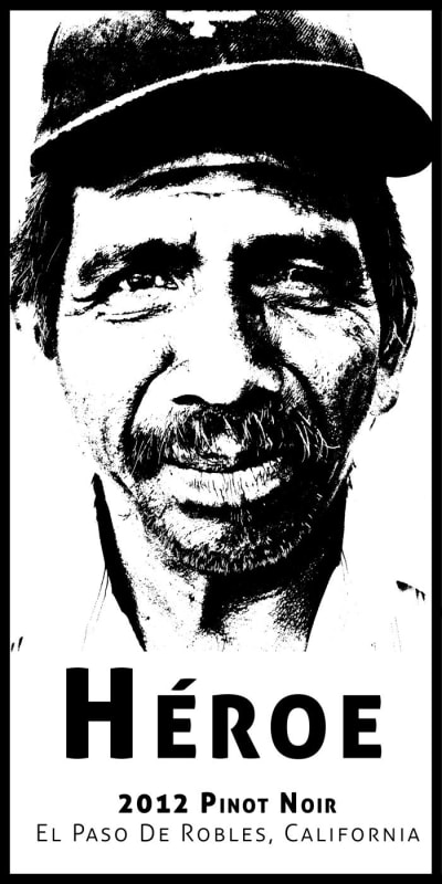 Sculpterra Winery Heroe Pinot Noir 2012 Front Label