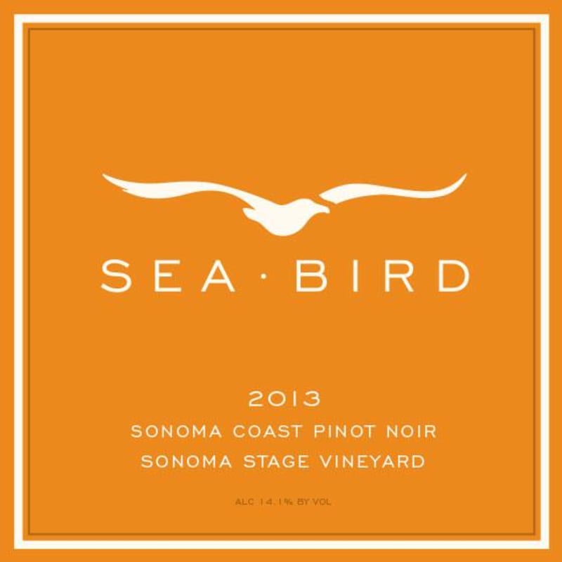 Sea Bird Wines Stage Vineyard Pinot Noir 2013 Front Label