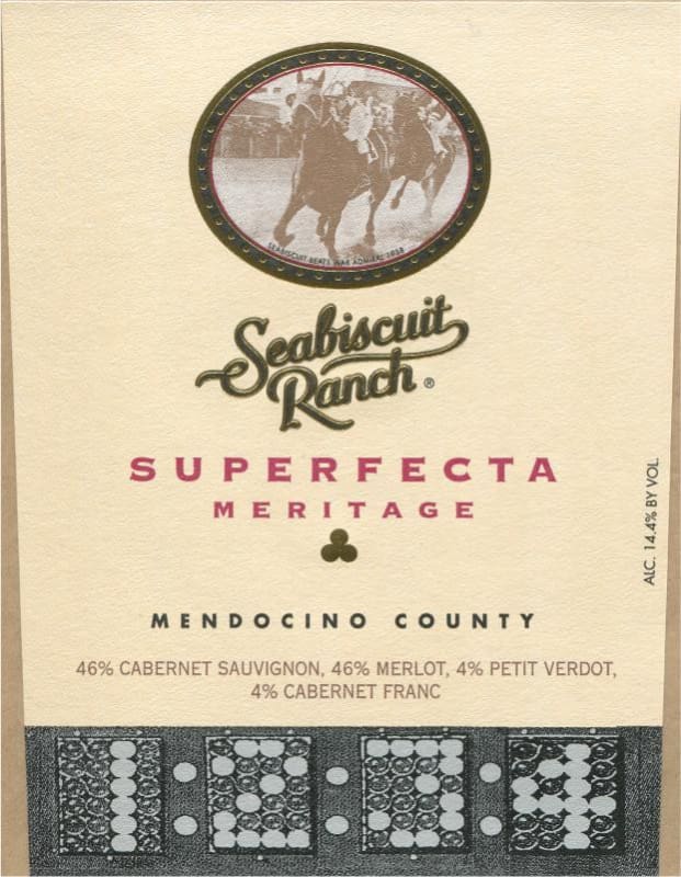 Seabiscuit Ranch Wines Superfecta Meritage 2011 Front Label