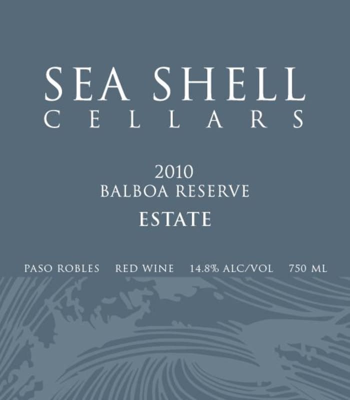 Seashell Cellars Balboa Reserve Estate 2010 Front Label