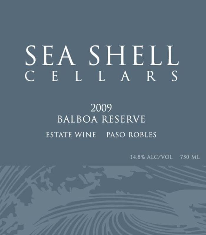 Seashell Cellars Balboa Reserve Estate 2009 Front Label