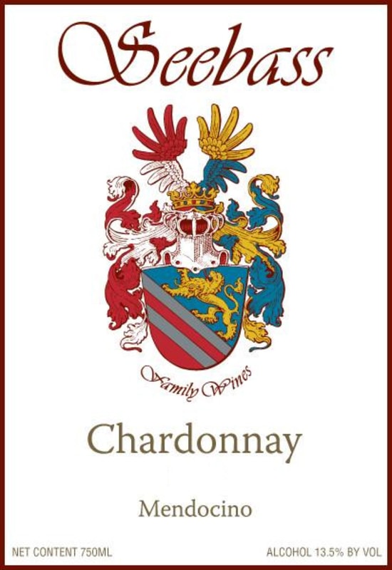 Seebass Family Chardonnay 2014 Front Label