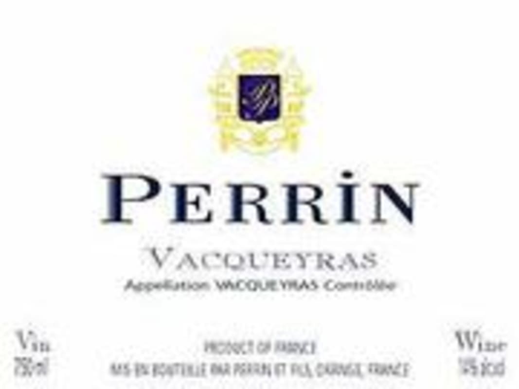 Famille Perrin Vacqueras 1999 Front Label