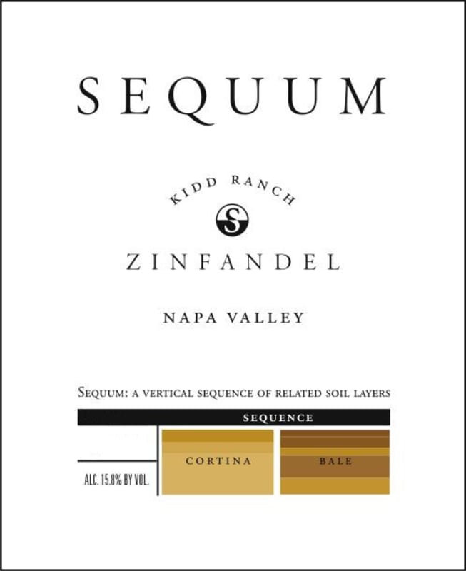 Sequum Kidd Ranch Zinfandel 2010 Front Label