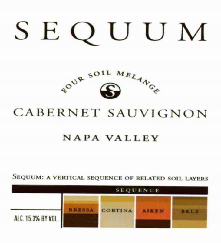 Sequum Four Soil Melange Cabernet Sauvignon 2012 Front Label
