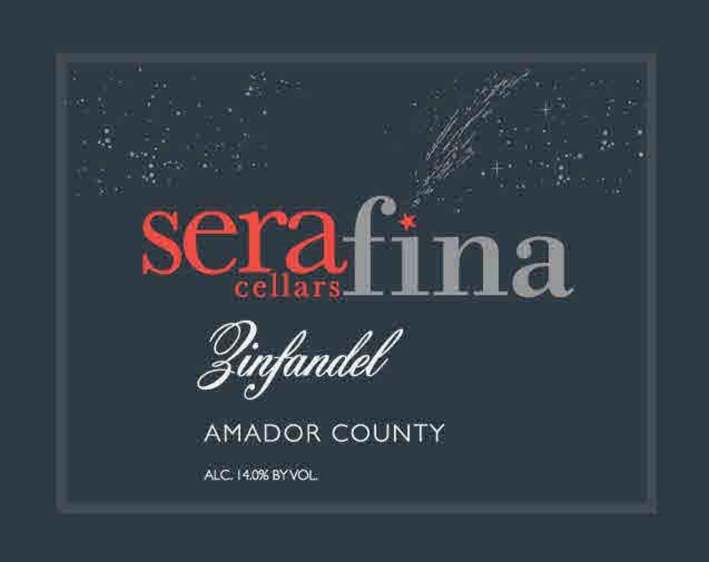 Serafina Cellars Zinfandel 2010 Front Label