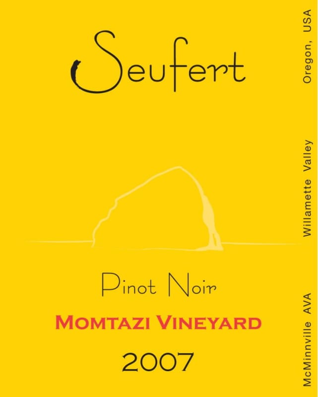 Seufert Winery Momtazi Vineyard Pinot Noir 2007 Front Label