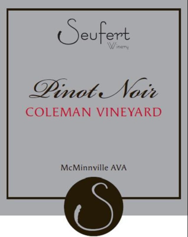 Seufert Winery Coleman Vineyard Pinot Noir 2011 Front Label