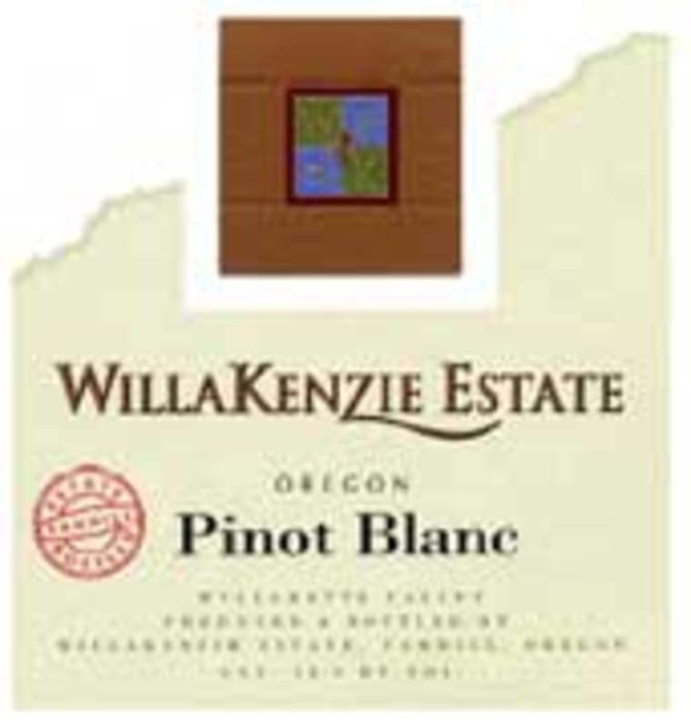 WillaKenzie Estate Pinot Blanc 2001 Front Label