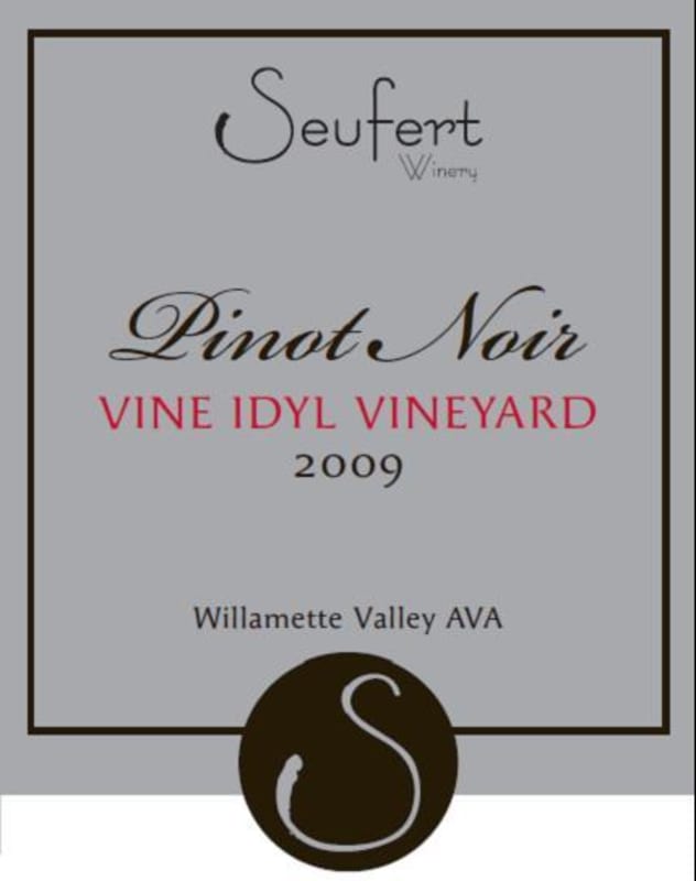 Seufert Winery Vine Idyl Vineyard Pinot Noir 2009 Front Label