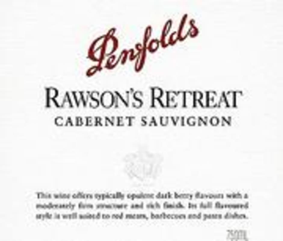 Penfolds Rawson's Retreat Cabernet Sauvignon 2002 Front Label
