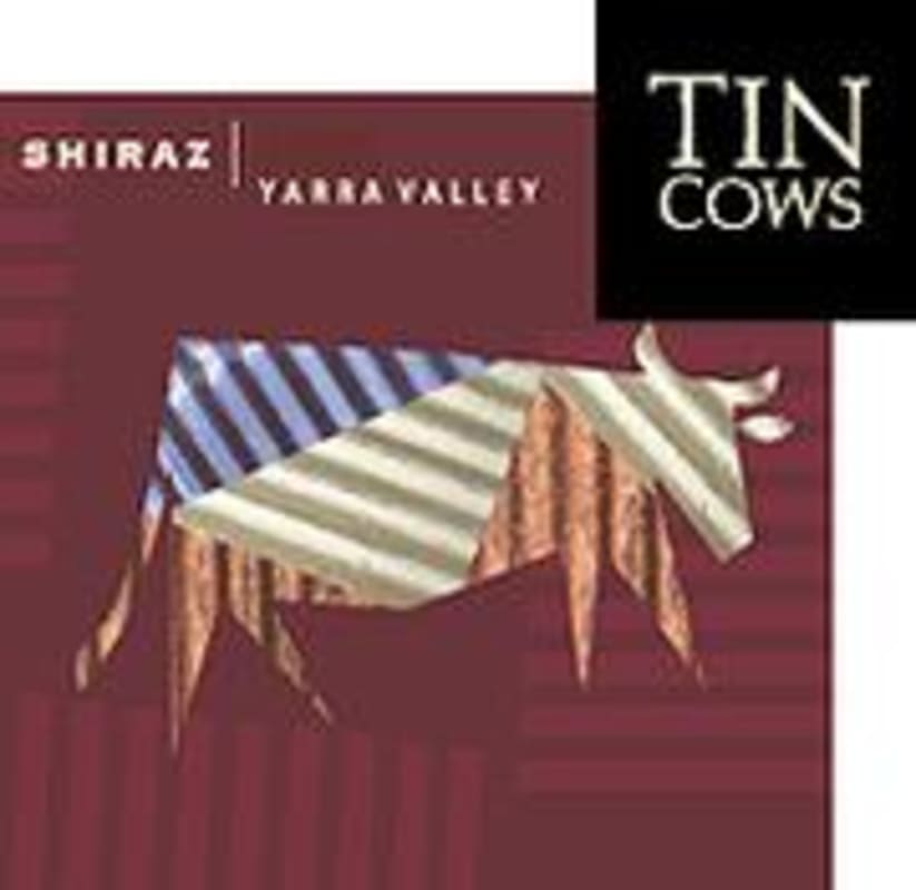 TarraWarra Estate Tin Cows Shiraz 2000 Front Label