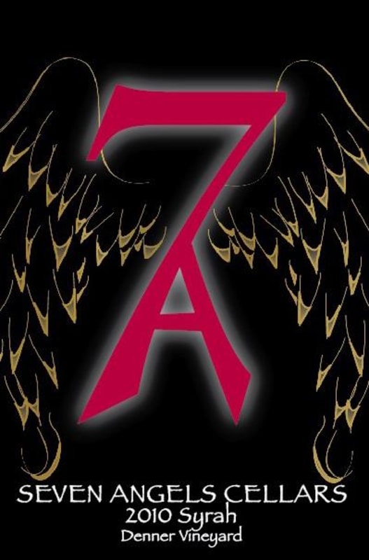 Seven Angels Cellars Denner Vineyard Syrah 2010 Front Label