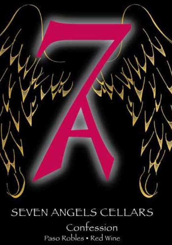 Seven Angels Cellars Confession 2012 Front Label