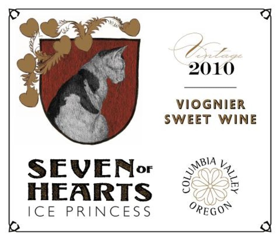 Seven of Hearts Ice Princess Sweet Wine Viognier 2010 Front Label