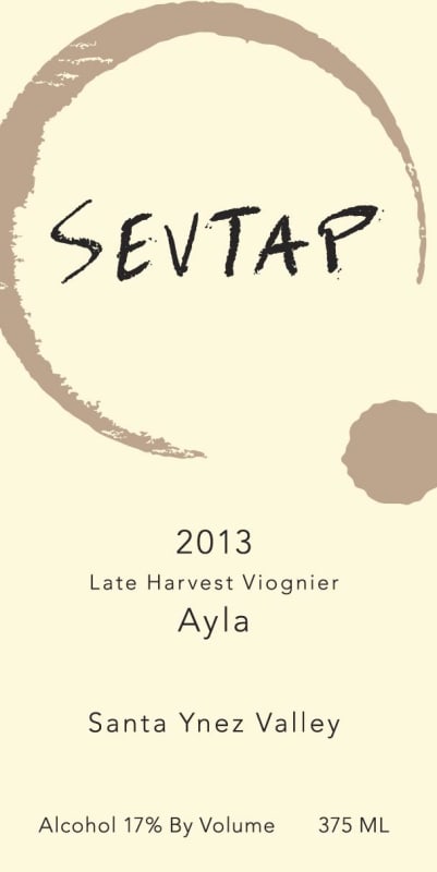 Sevtap Winery Ayla Late Harvest Viognier 2013 Front Label