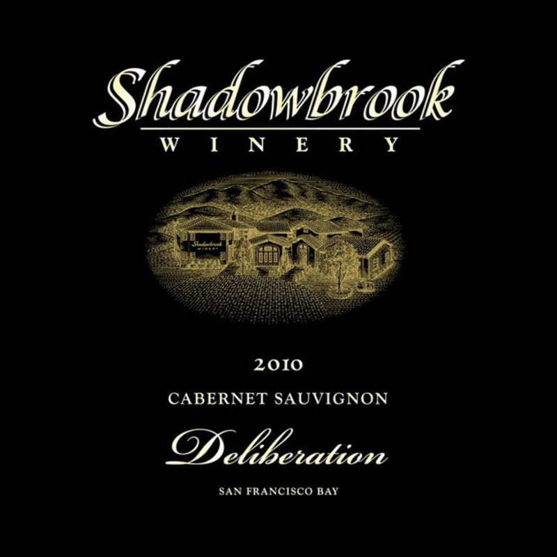 Shadowbrook Winery Deliberation Cabernet Sauvignon 2010 Front Label