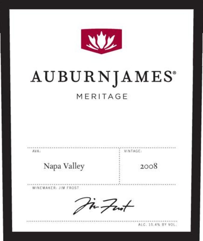 AuburnJames Winery Meritage 2008 Front Label
