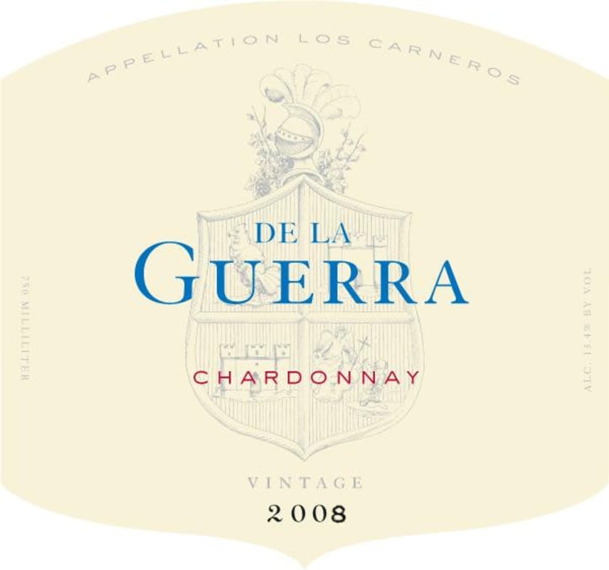 Hyde de Villaine HdV de La Guerra Chardonnay 2008 Front Label
