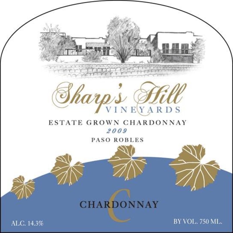 Sharp's Hill Vineyards Estate Chardonnay 2009 Front Label