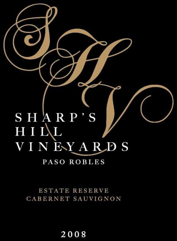 Sharp's Hill Vineyards Estate Reserve Cabernet Sauvignon 2008 Front Label
