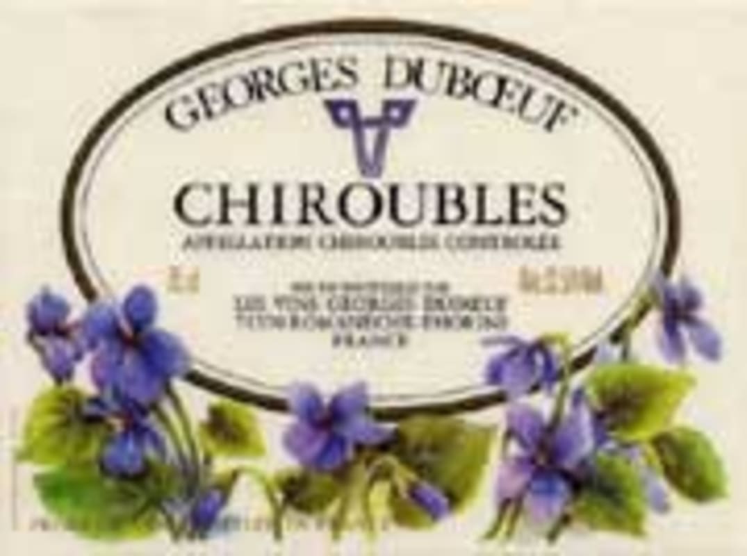 Duboeuf Chiroubles 2001 Front Label