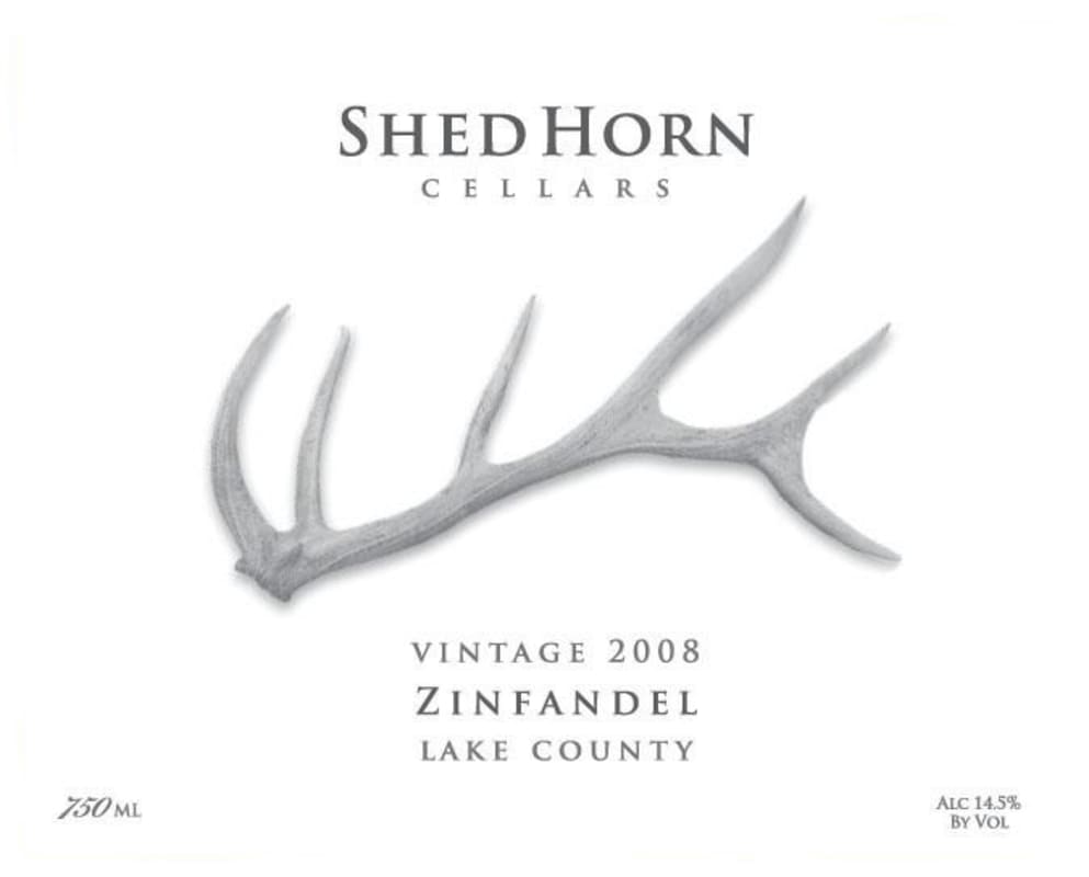 Shed Horn Cellars Zinfandel 2008 Front Label