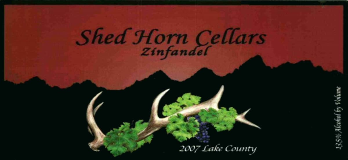 Shed Horn Cellars Zinfandel 2007 Front Label