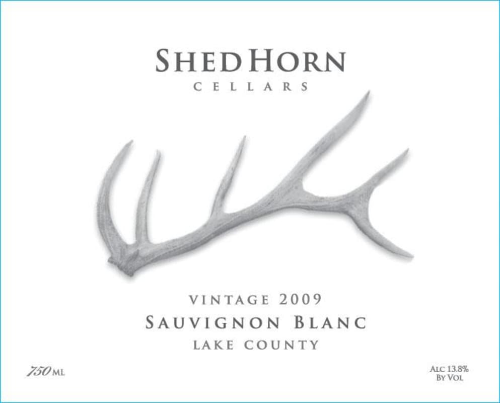 Shed Horn Cellars Sauvignon Blanc 2009 Front Label