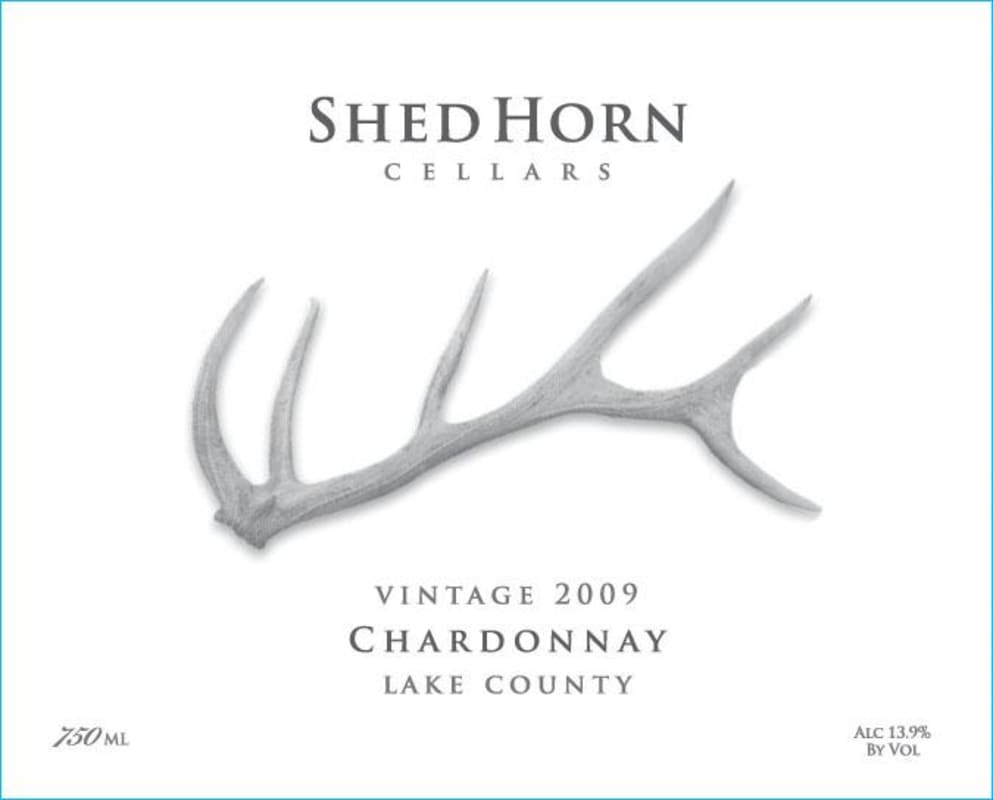 Shed Horn Cellars Chardonnay 2009 Front Label