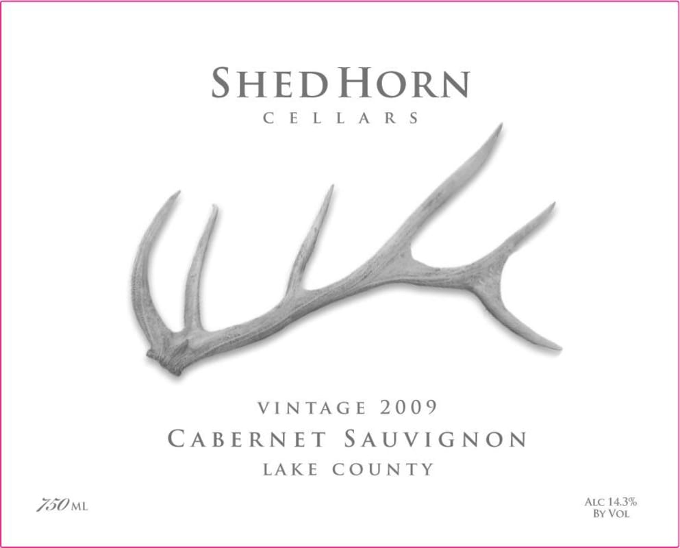 Shed Horn Cellars Cabernet Sauvignon 2009 Front Label