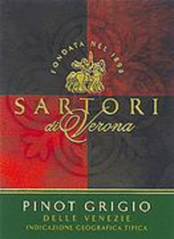 Sartori di Verona Pinot Grigio 2002 Front Label